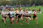 Girls Under-15s relay, 2025 Northern Cross Country Relays, Graves Park, Sheffield. Photo: David T. Hewitson/Sports for All Pics